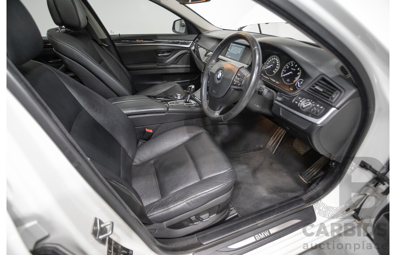 6/2012 BMW 520i F10 MY12 4d Sedan Alpine White Turbo 2.0L