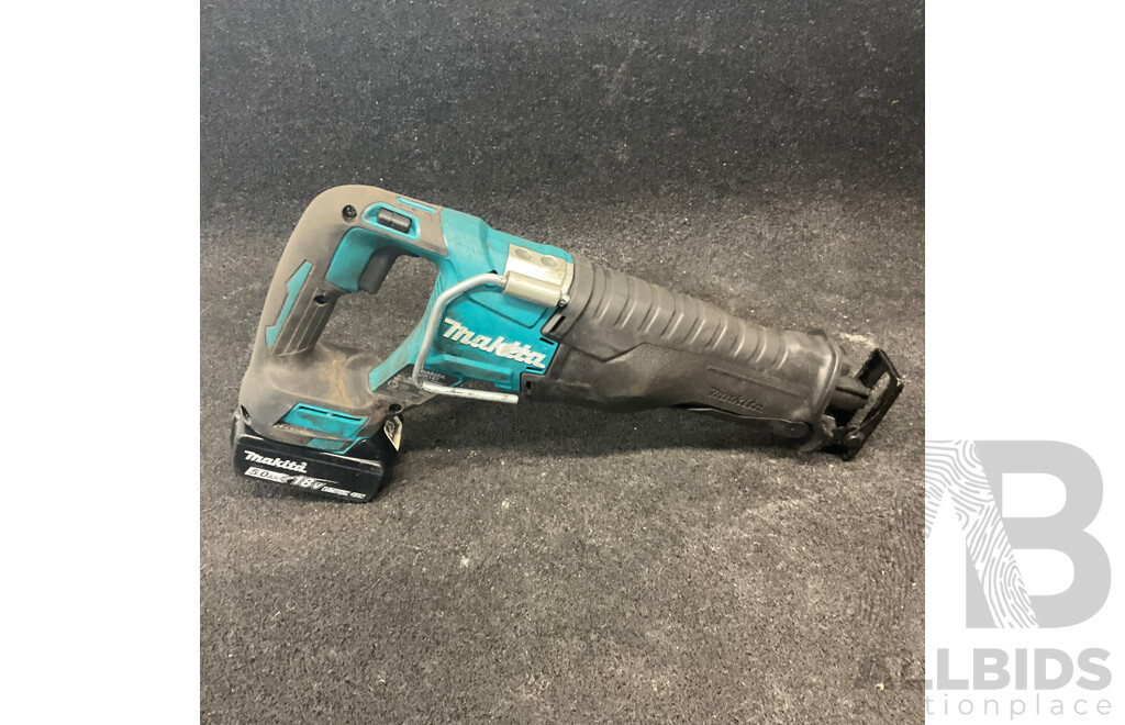 MAKITA DJR187 18V Cordless Brushless Reciprocating Saw with 18v 5.0ah Battery