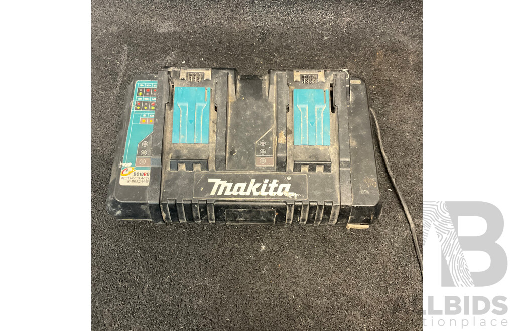MAKITA DC18RD Duel Port Rapid Optimum Battery Charger