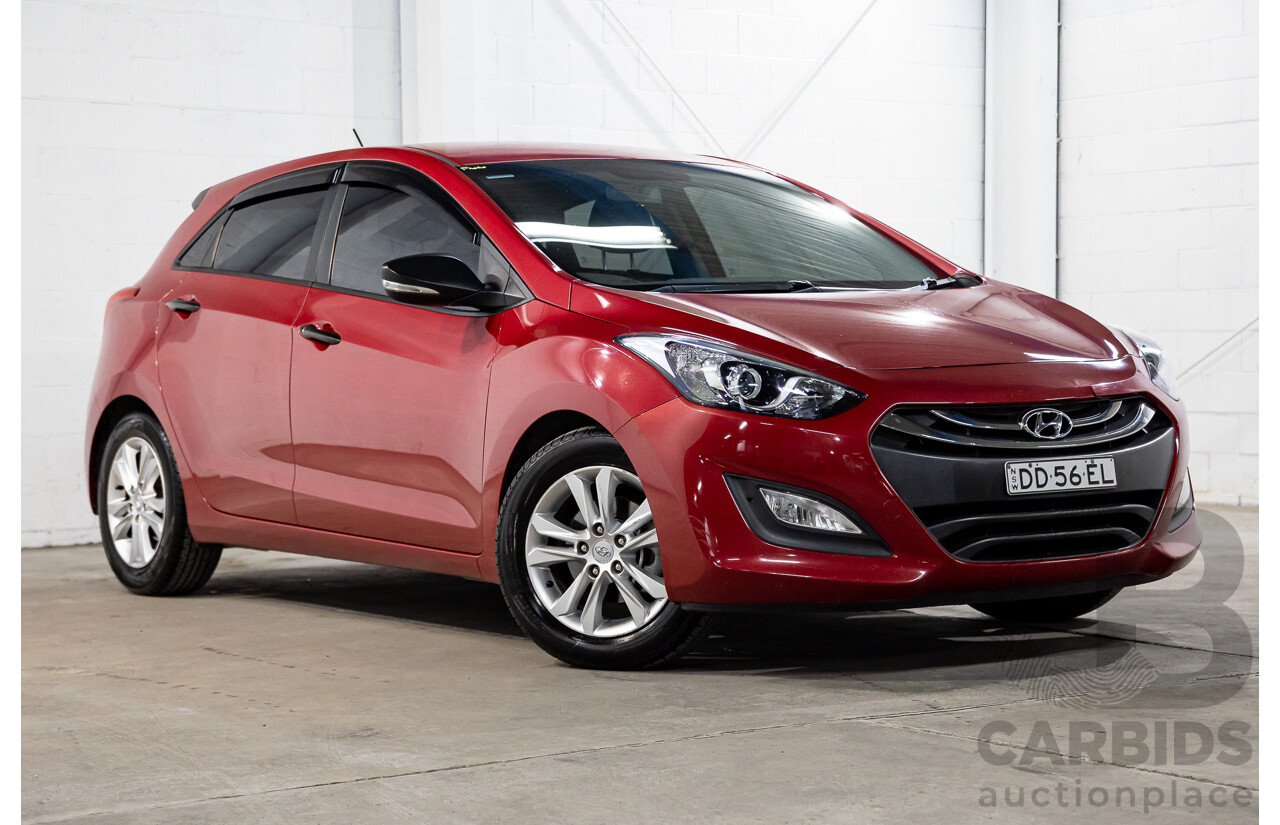 12/2014 Hyundai I30 Trophy GD MY14 5D Hatchback Red 1.8L