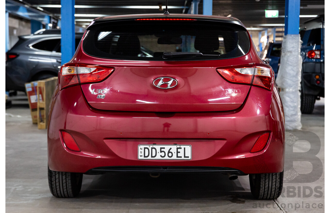 12/2014 Hyundai I30 Trophy GD MY14 5D Hatchback Red 1.8L