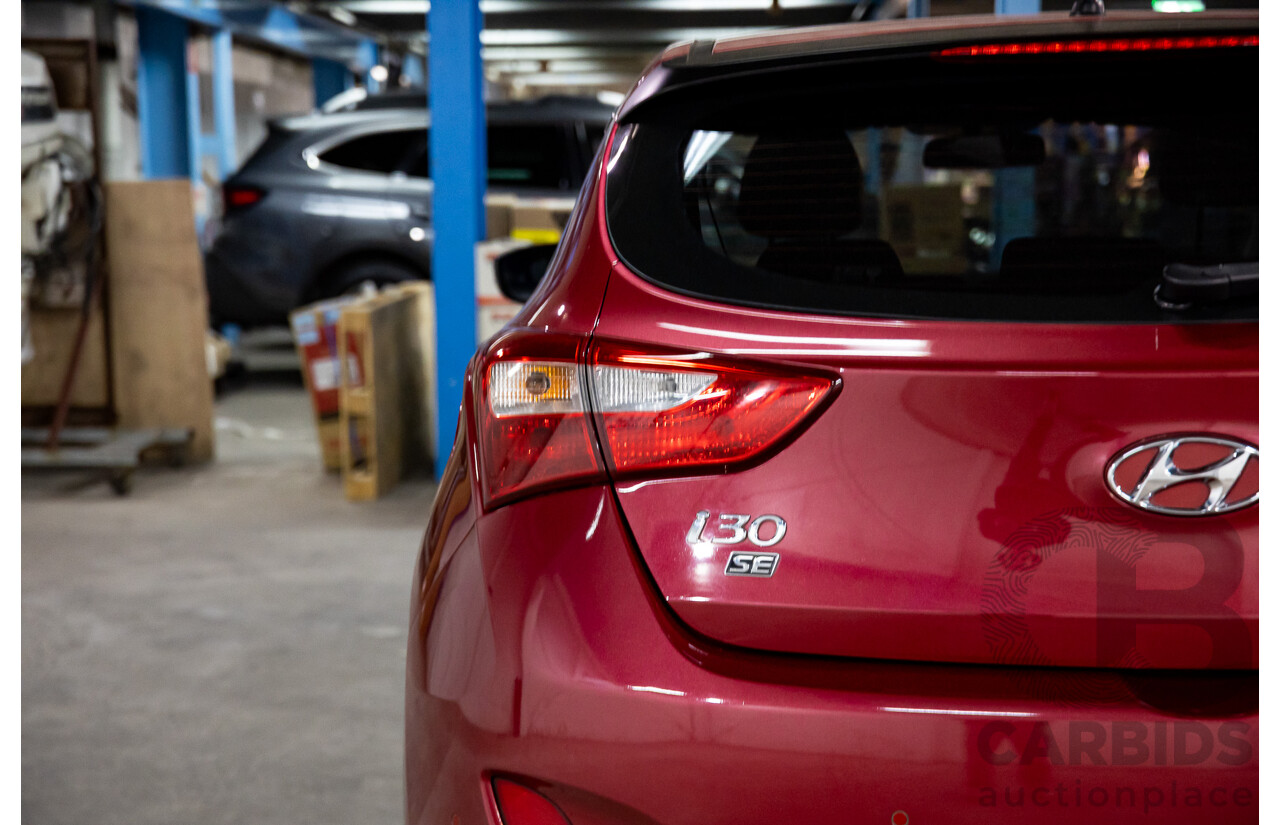12/2014 Hyundai I30 Trophy GD MY14 5D Hatchback Red 1.8L