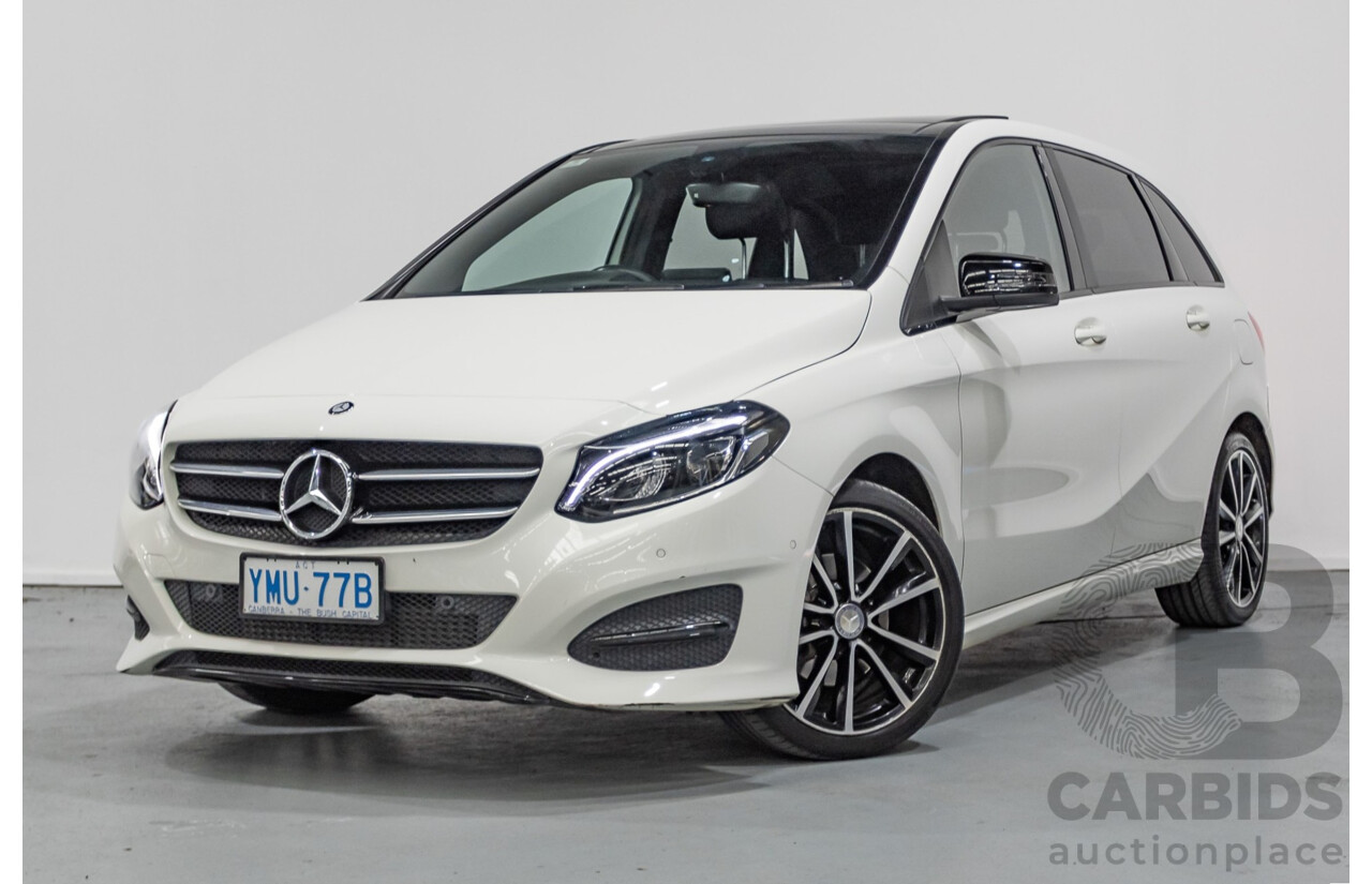 9/2015 Mercedes-Benz B200 246 MY15 5d Hatchback Calcite White Turbo 1.6L