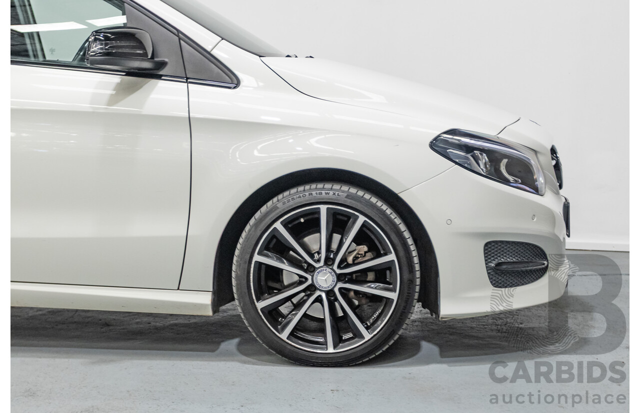 9/2015 Mercedes-Benz B200 246 MY15 5d Hatchback Calcite White Turbo 1.6L