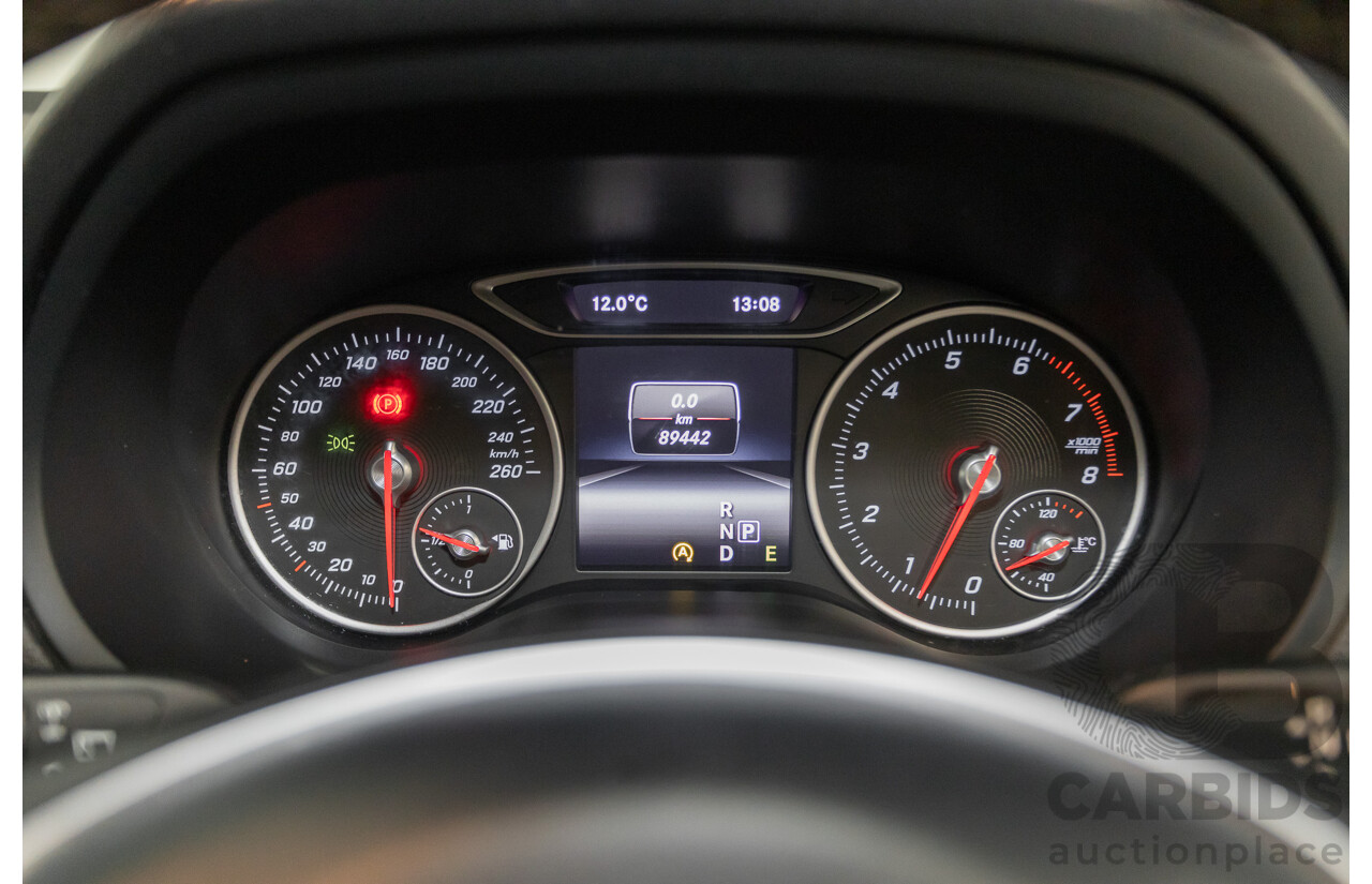 9/2015 Mercedes-Benz B200 246 MY15 5d Hatchback Calcite White Turbo 1.6L