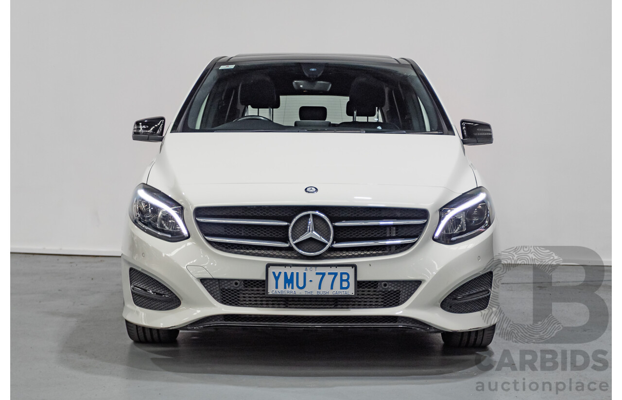 9/2015 Mercedes-Benz B200 246 MY15 5d Hatchback Calcite White Turbo 1.6L