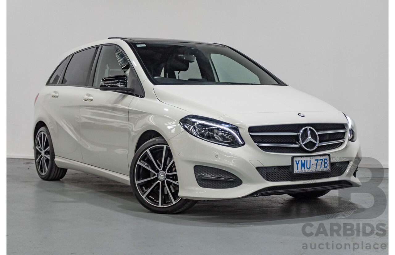 9/2015 Mercedes-Benz B200 246 MY15 5d Hatchback Calcite White Turbo 1.6L