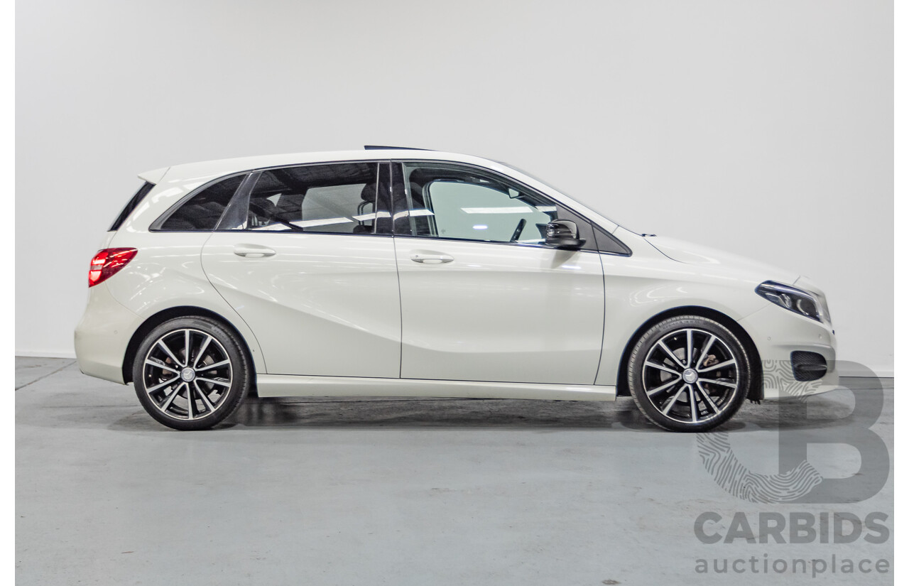 9/2015 Mercedes-Benz B200 246 MY15 5d Hatchback Calcite White Turbo 1.6L