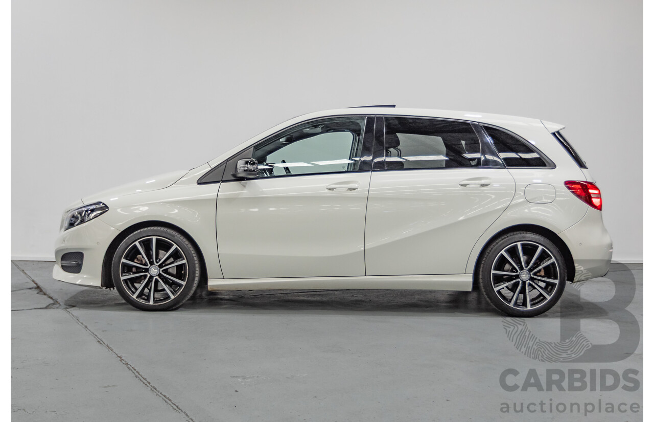 9/2015 Mercedes-Benz B200 246 MY15 5d Hatchback Calcite White Turbo 1.6L