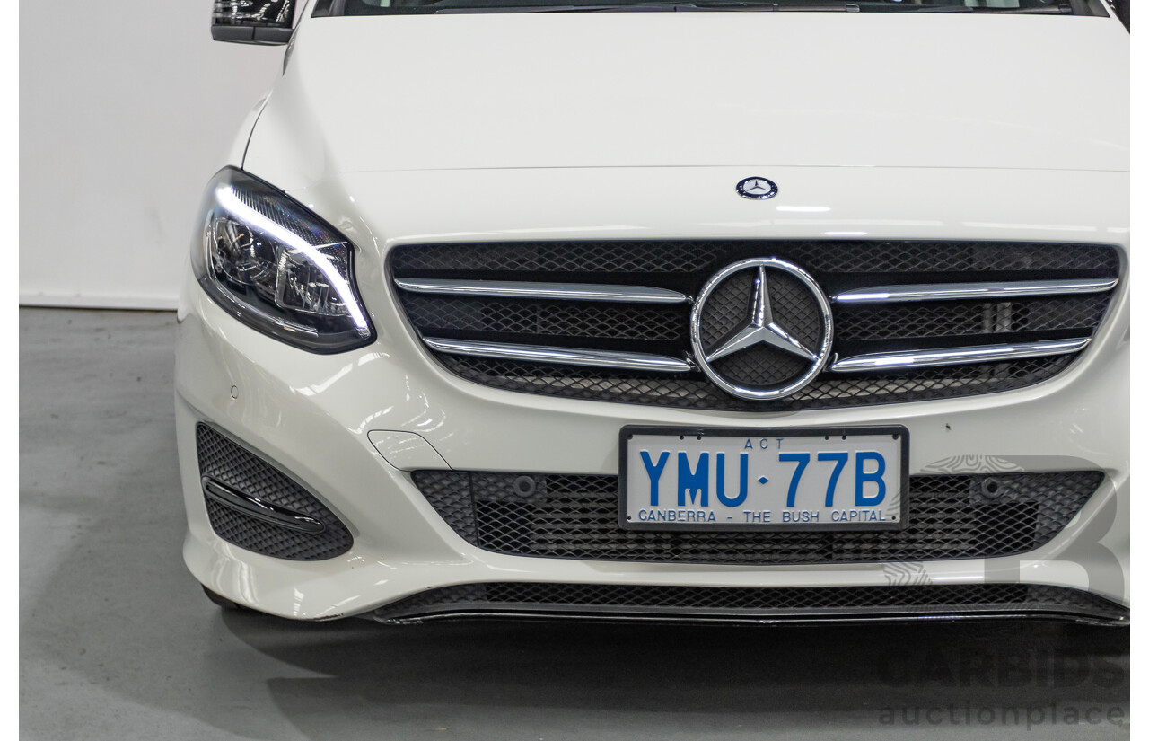 9/2015 Mercedes-Benz B200 246 MY15 5d Hatchback Calcite White Turbo 1.6L