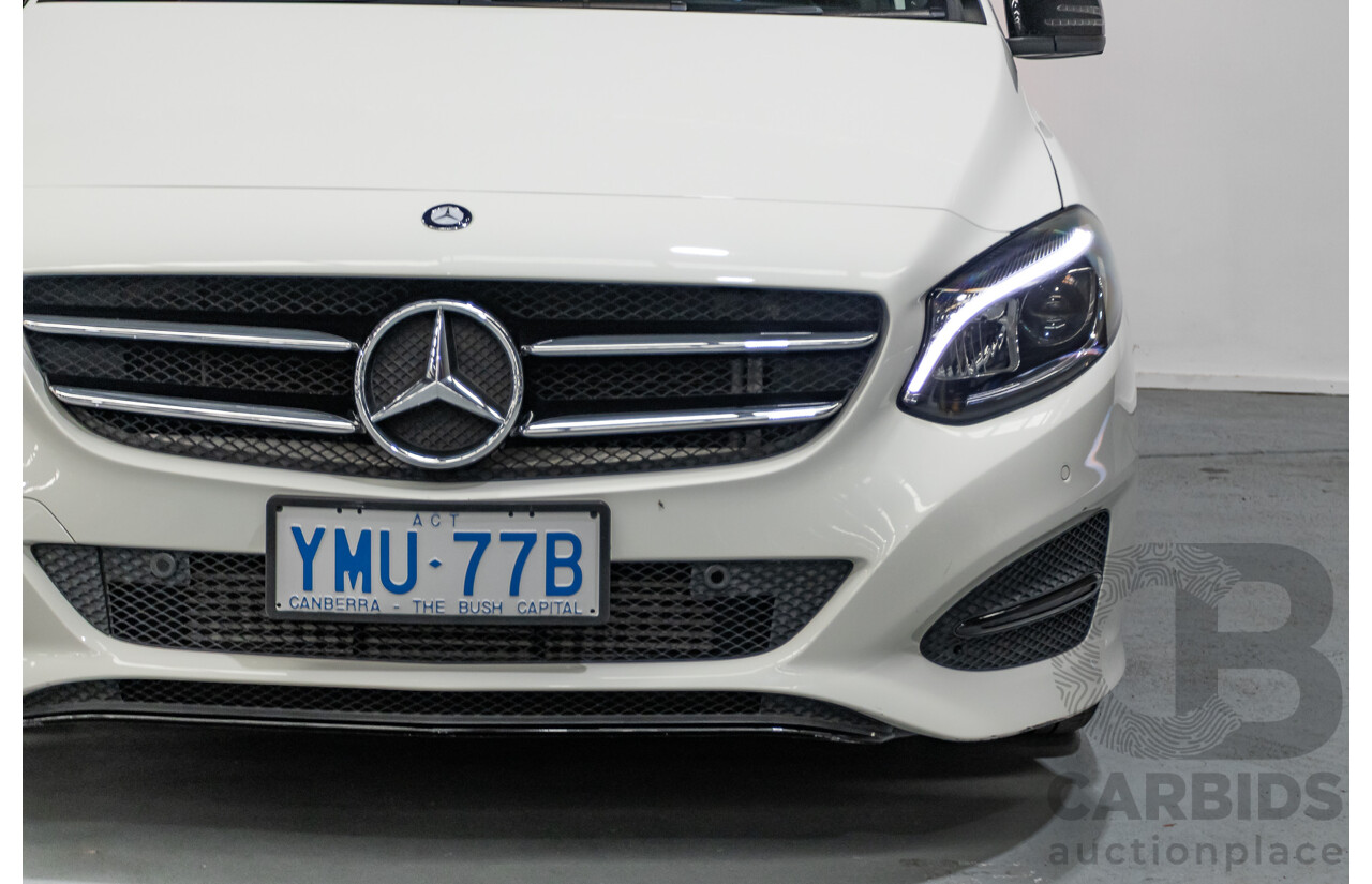 9/2015 Mercedes-Benz B200 246 MY15 5d Hatchback Calcite White Turbo 1.6L