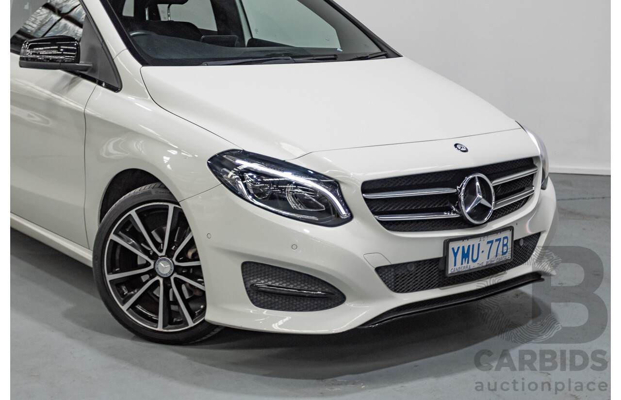 9/2015 Mercedes-Benz B200 246 MY15 5d Hatchback Calcite White Turbo 1.6L