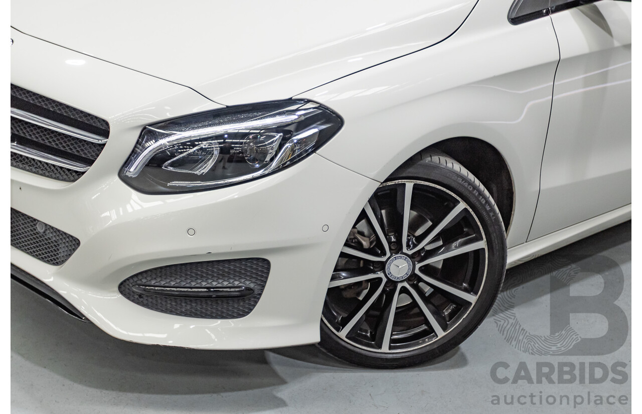 9/2015 Mercedes-Benz B200 246 MY15 5d Hatchback Calcite White Turbo 1.6L