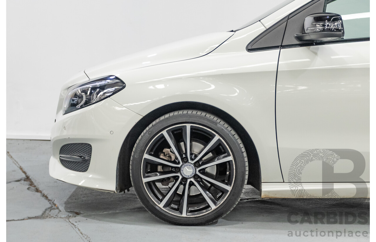 9/2015 Mercedes-Benz B200 246 MY15 5d Hatchback Calcite White Turbo 1.6L