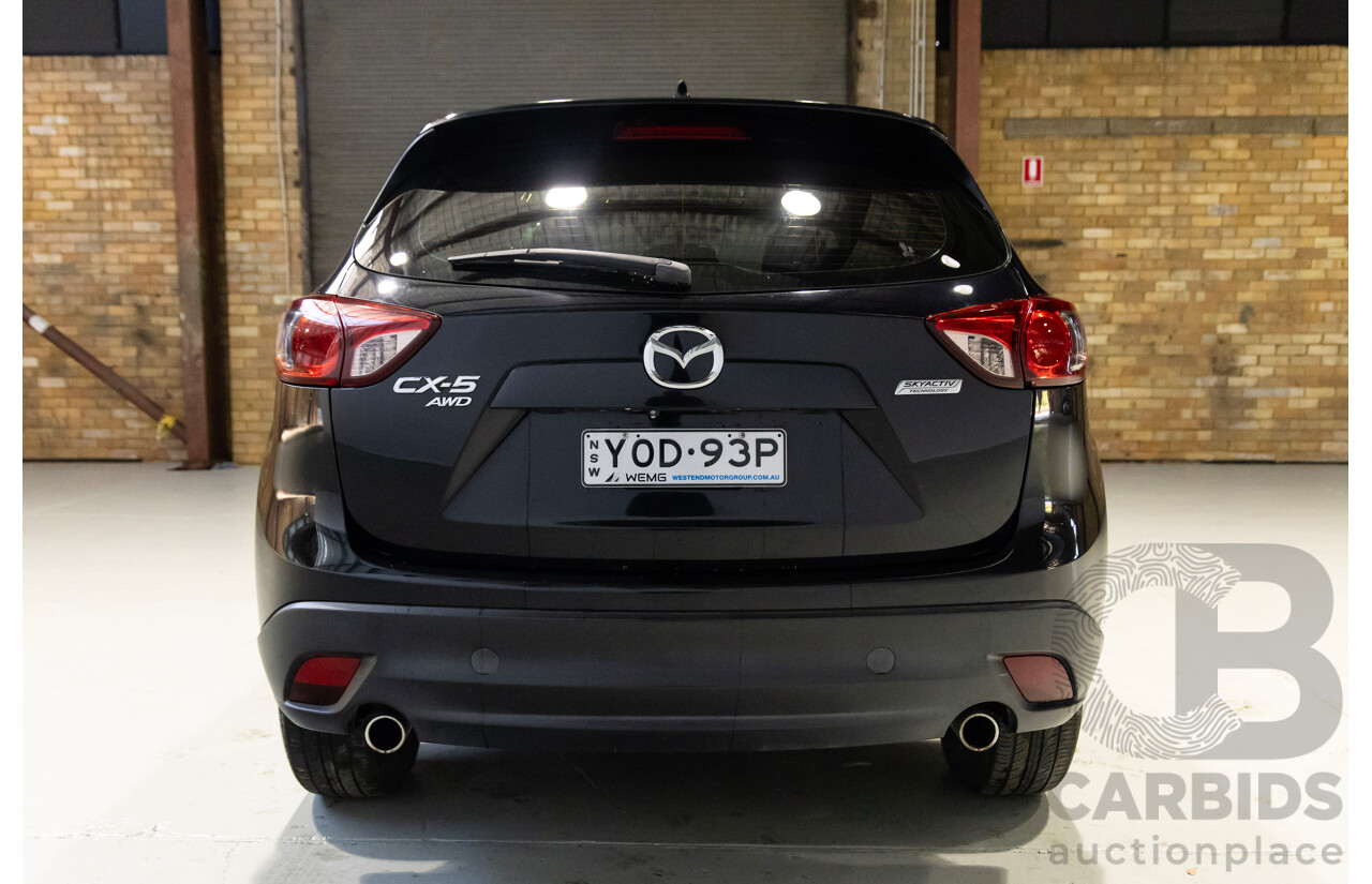07/2013 Mazda Cx-5 Maxx Sport (4x4) MY13 4D Wagon Black Turbo Diesel 2.2L
