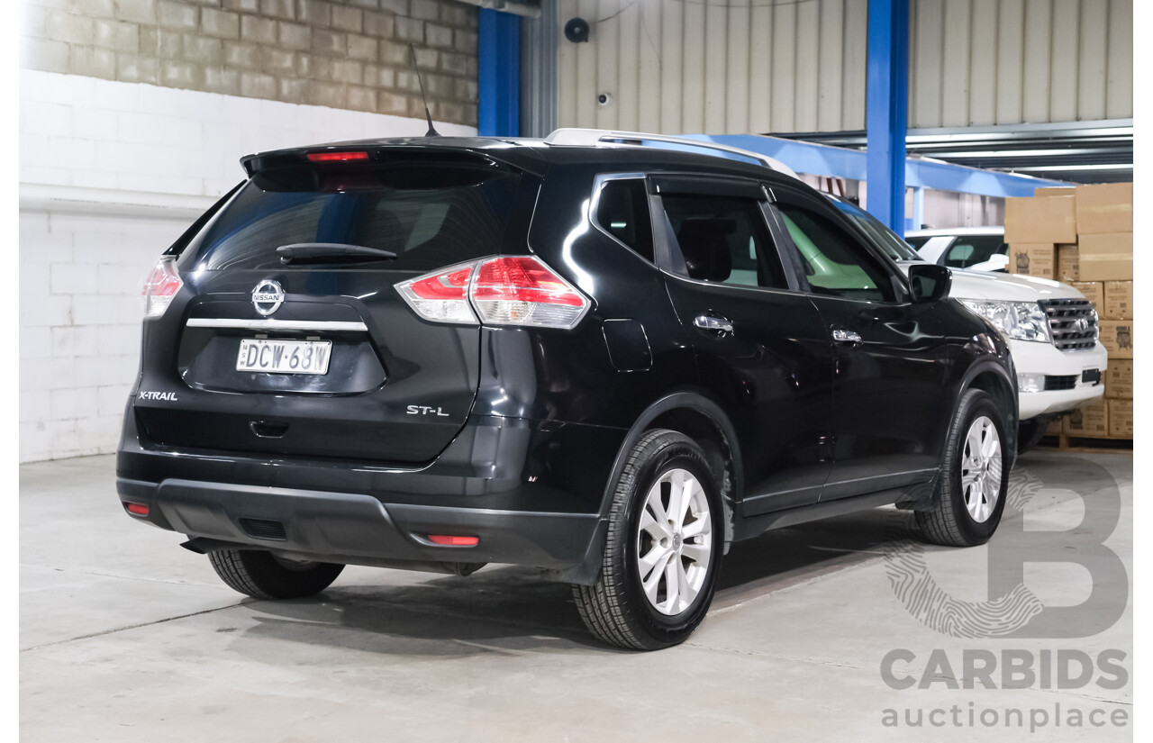 1/2015 Nissan X-Trail ST-L (FWD) T32 4d Wagon Black 2.5L