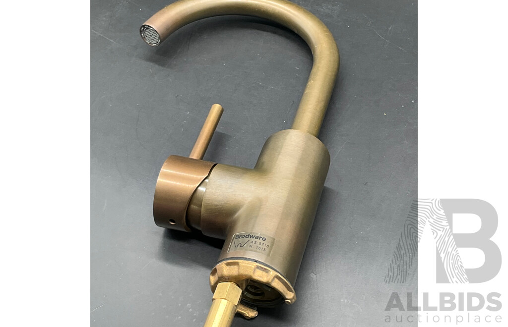 BRODWARE Stik Basin Mixer (Weathered Brass) - Lot of 2