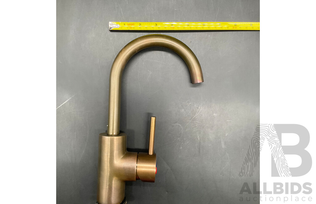 BRODWARE Stik Basin Mixer (Weathered Brass) - Lot of 4