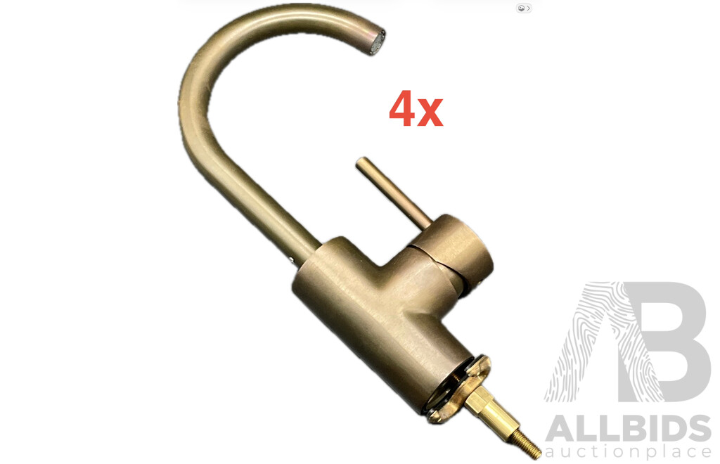 BRODWARE Stik Basin Mixer (Weathered Brass) - Lot of 4