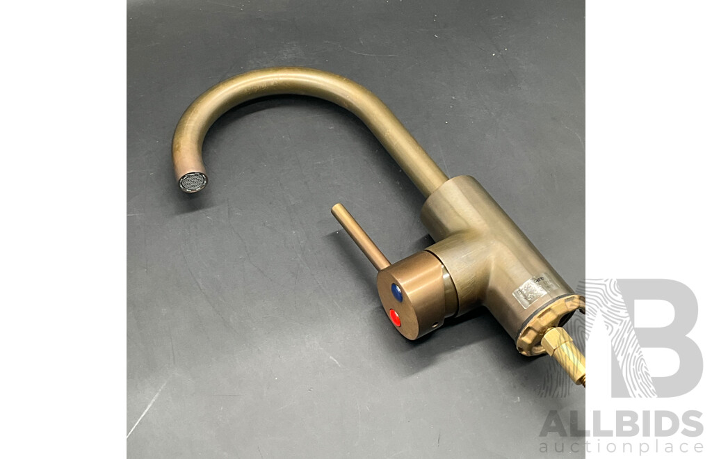 BRODWARE Stik Basin Mixer (Weathered Brass) - Lot of 4