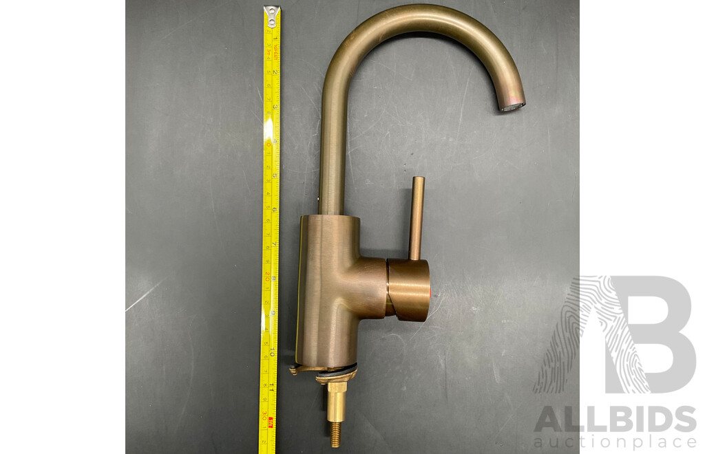 BRODWARE Stik Basin Mixer (Weathered Brass) - Lot of 4