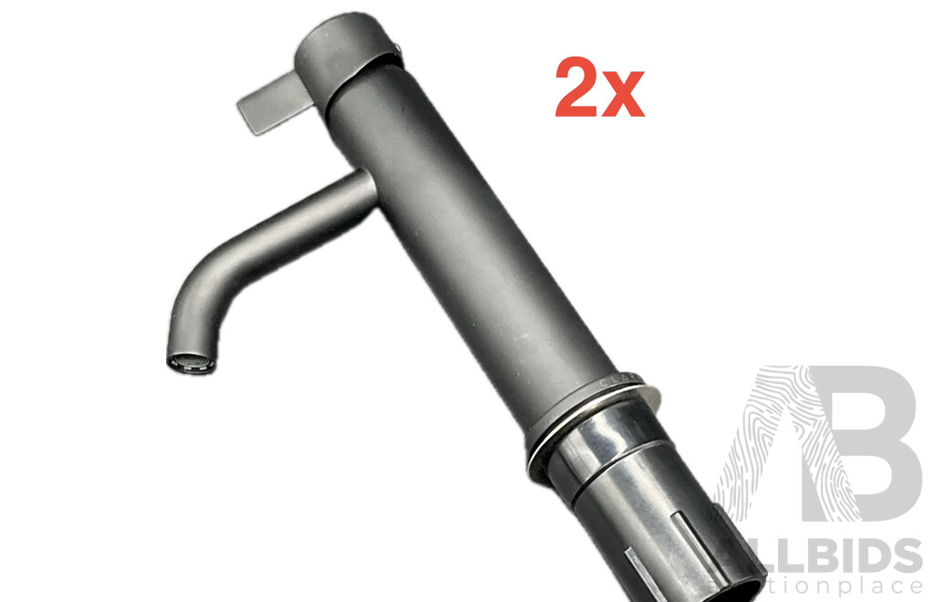 CLARK Round Blade Tower Basin Mixer (Matte Black) - Lot of 2