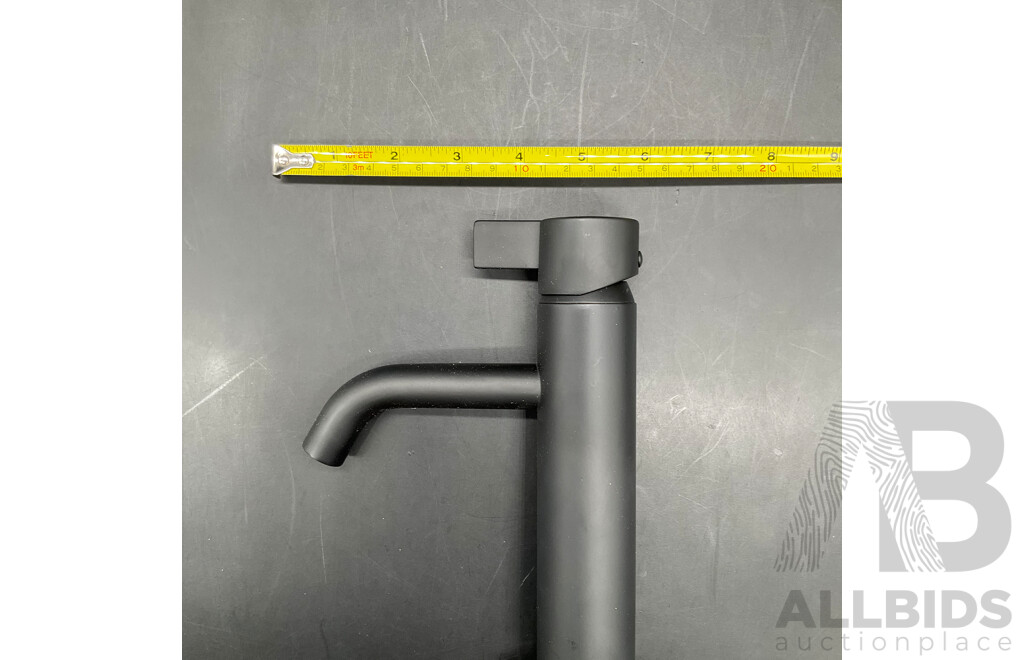 CLARK Round Blade Tower Basin Mixer (Matte Black) - Lot of 2