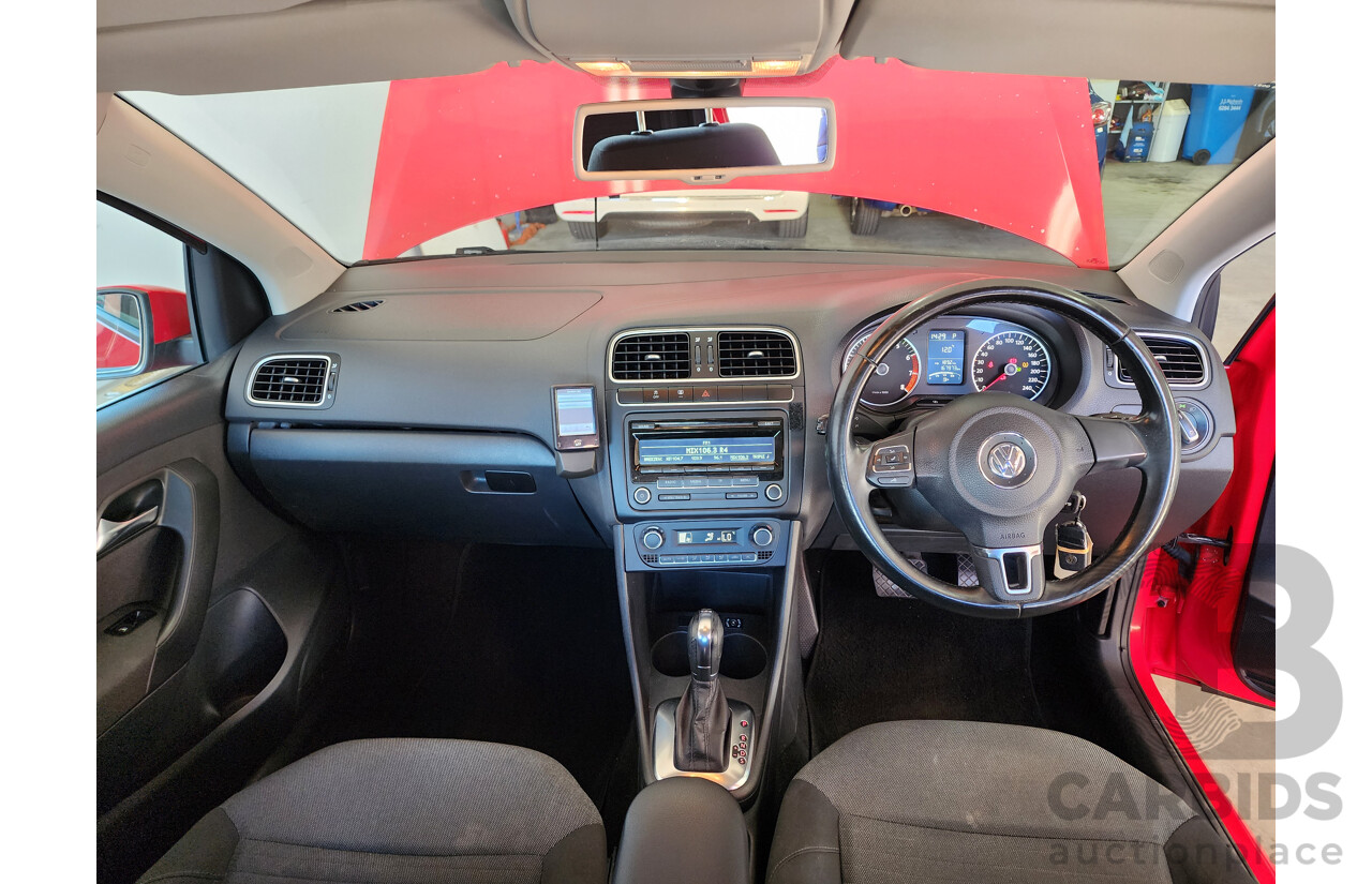 03/2012 Volkswagen Polo 77 TSI Comfortline 6R MY12 5d Hatchback Red 1.2L