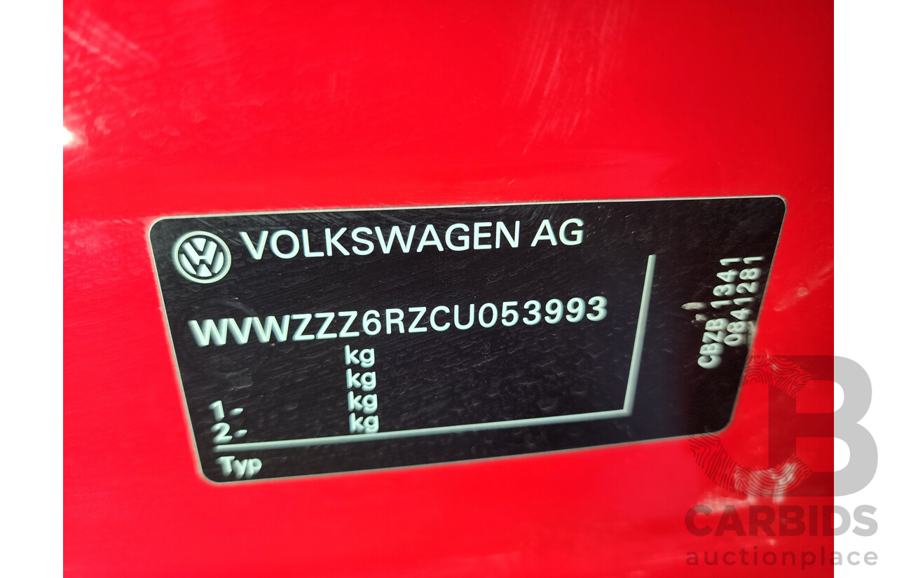 03/2012 Volkswagen Polo 77 TSI Comfortline 6R MY12 5d Hatchback Red 1.2L