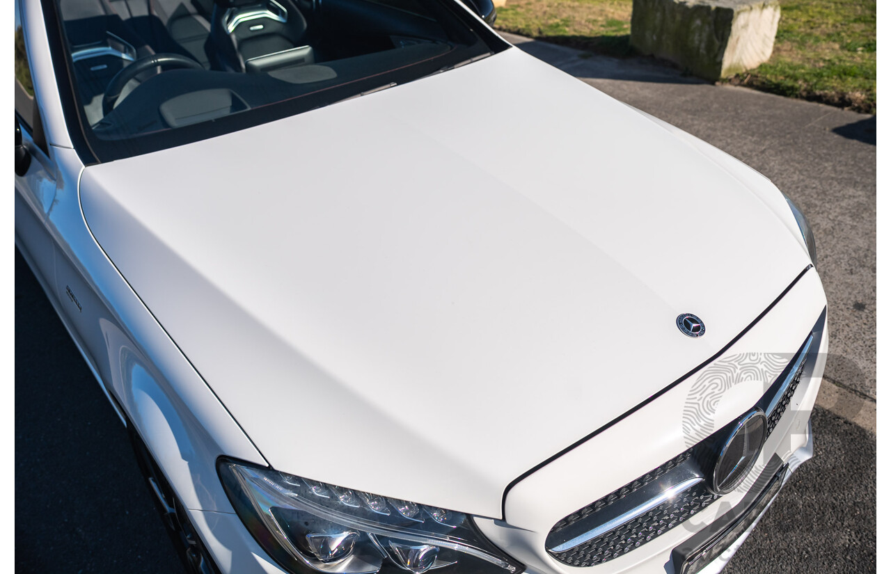 10/2017 Mercedes-Benz AMG C43 (AWD) 205 MY17.5 2D Cabriolet Polar White Twin Turbo V6 3.0L