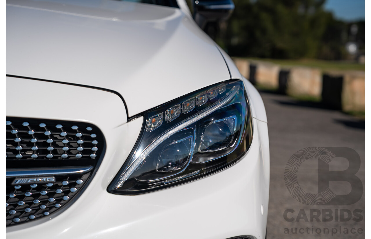 10/2017 Mercedes-Benz AMG C43 (AWD) 205 MY17.5 2D Cabriolet Polar White Twin Turbo V6 3.0L