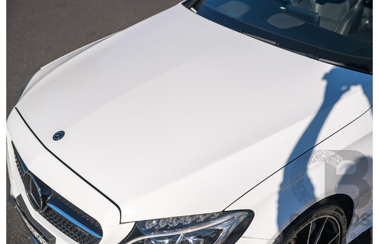 10/2017 Mercedes-Benz AMG C43 (AWD) 205 MY17.5 2D Cabriolet Polar White Twin Turbo V6 3.0L