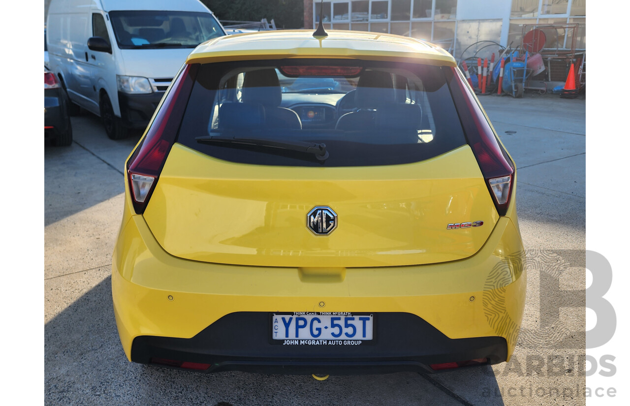 05/2021 M.G. MG3 Excite SZP1 MY21 5d Hatchback Yellow 1.5L