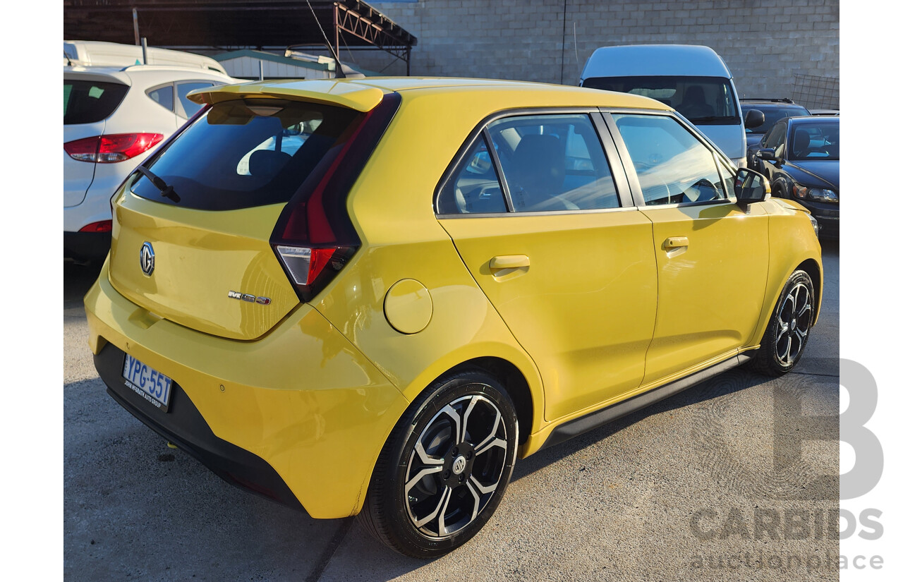 05/2021 M.G. MG3 Excite SZP1 MY21 5d Hatchback Yellow 1.5L