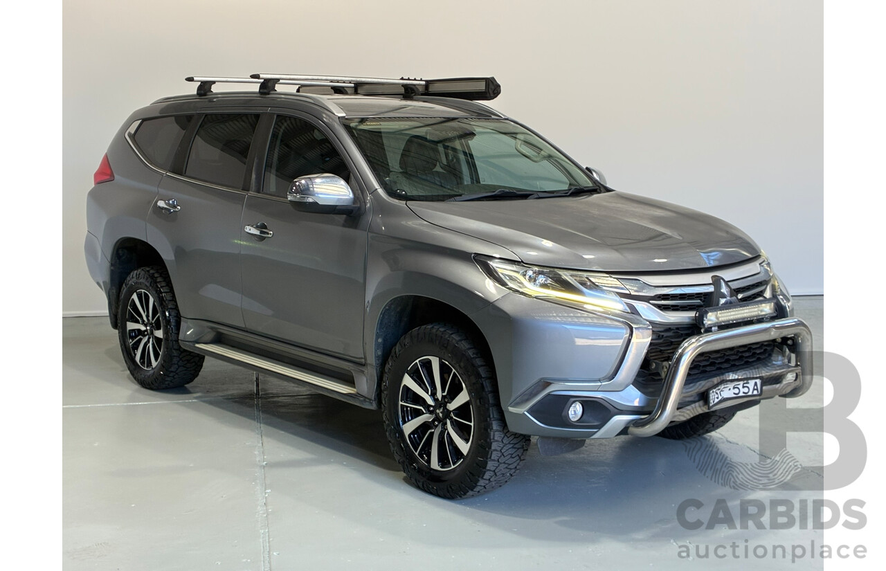 08/2017 Mitsubishi Pajero Sport GLS (4x4) 7 Seater MY17 4D Wagon Grey Turbo Diesel 2.4L
