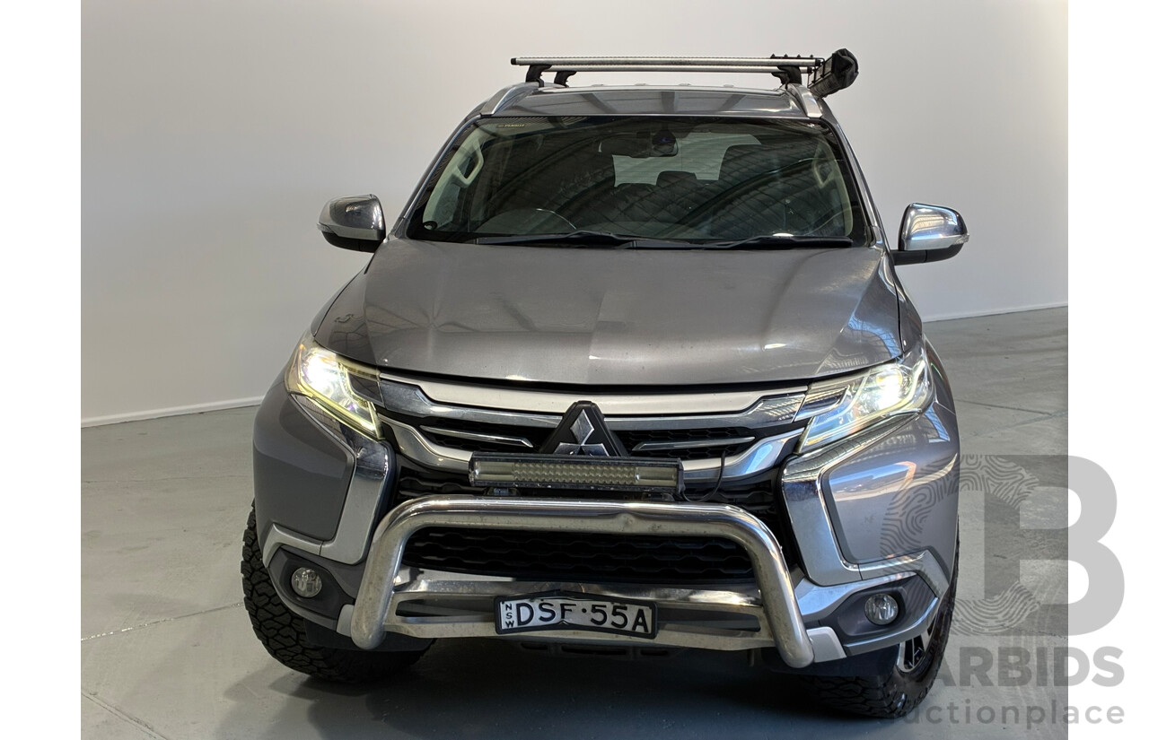 08/2017 Mitsubishi Pajero Sport GLS (4x4) 7 Seater MY17 4D Wagon Grey Turbo Diesel 2.4L