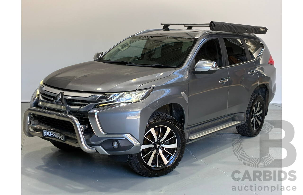 08/2017 Mitsubishi Pajero Sport GLS (4x4) 7 Seater MY17 4D Wagon Grey Turbo Diesel 2.4L