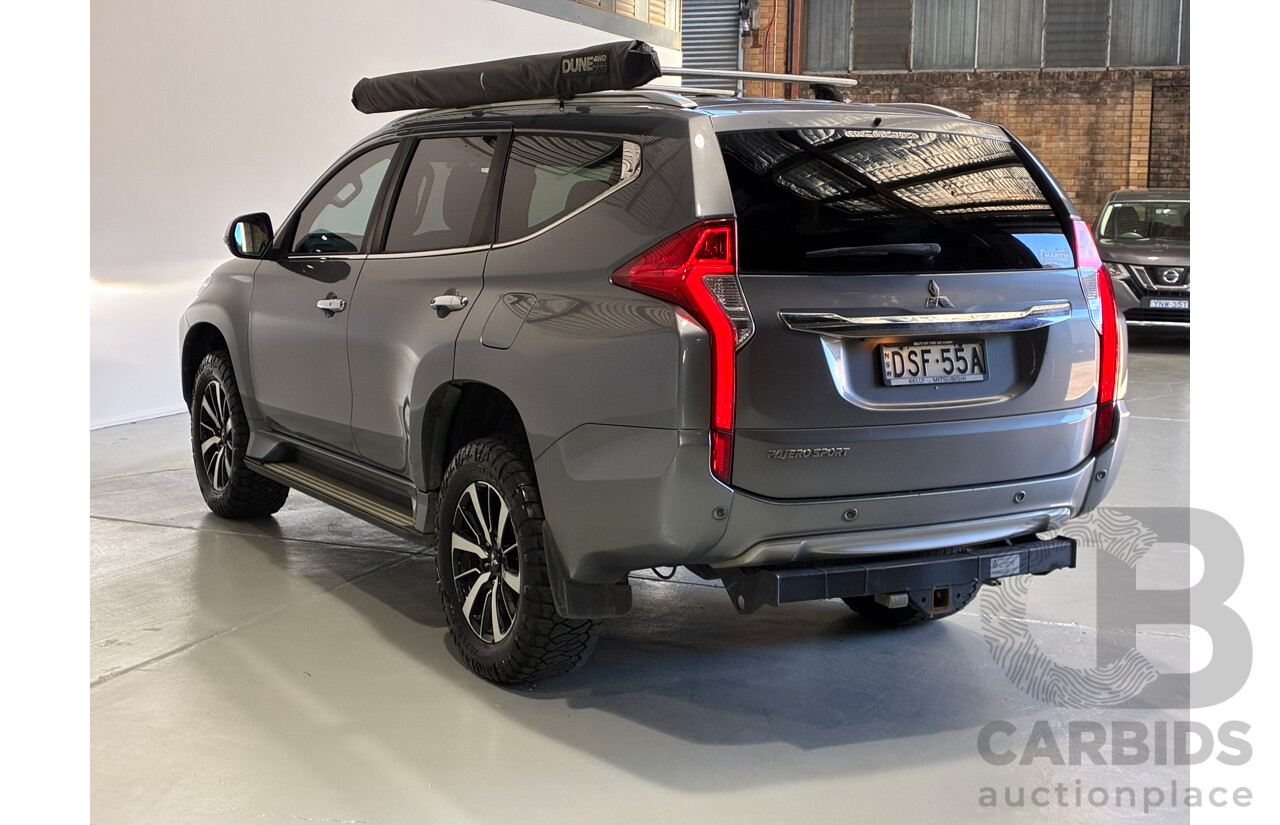 08/2017 Mitsubishi Pajero Sport GLS (4x4) 7 Seater MY17 4D Wagon Grey Turbo Diesel 2.4L