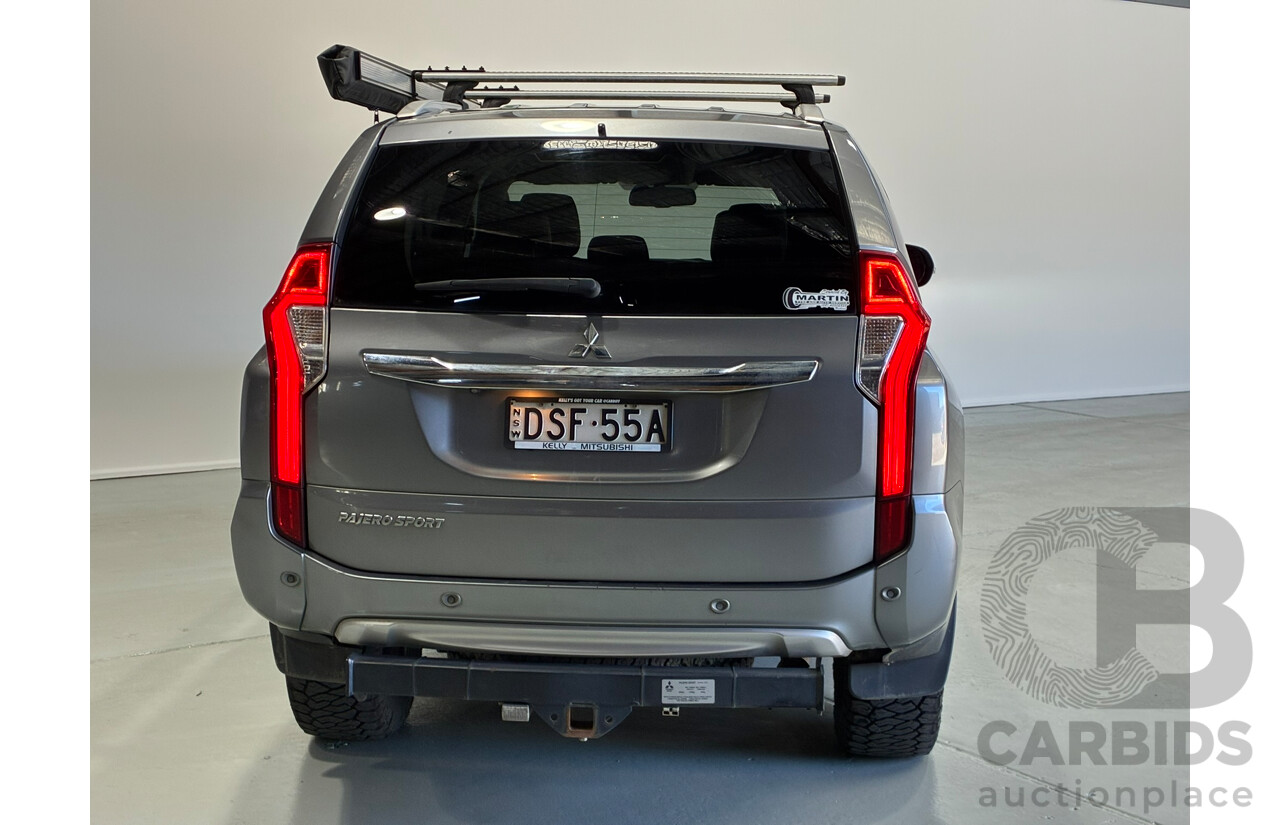 08/2017 Mitsubishi Pajero Sport GLS (4x4) 7 Seater MY17 4D Wagon Grey Turbo Diesel 2.4L