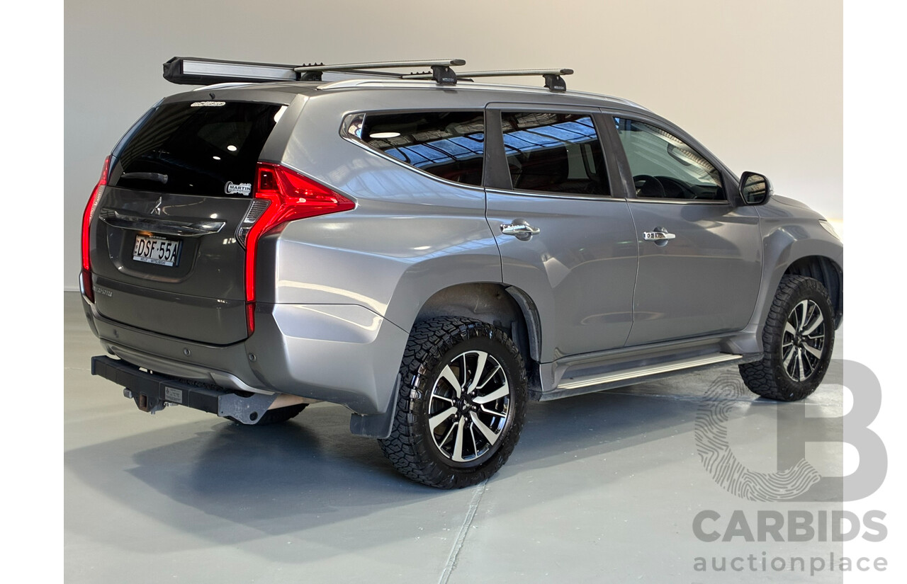 08/2017 Mitsubishi Pajero Sport GLS (4x4) 7 Seater MY17 4D Wagon Grey Turbo Diesel 2.4L