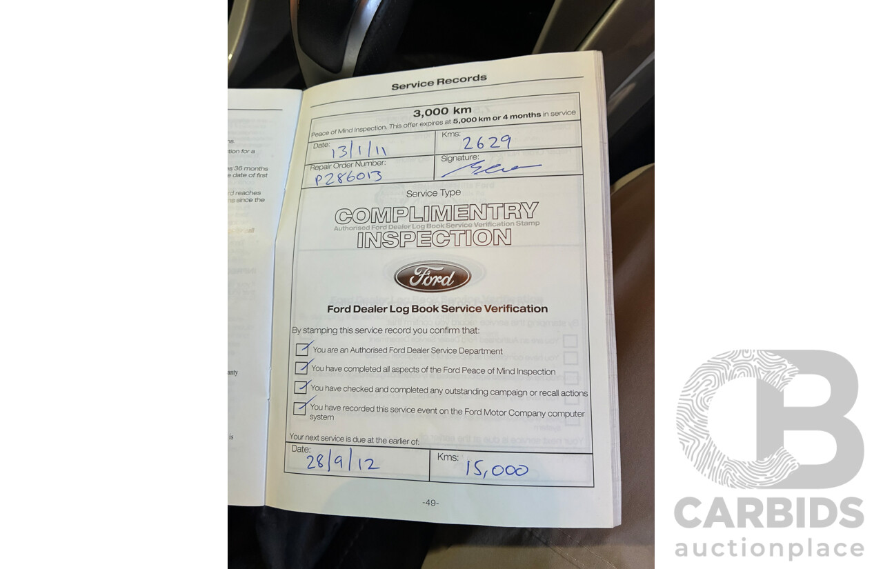 08/2011 Ford Territory Titanium (RWD) SZ 4D Wagon Grey Turbo Diesel 2.7L V6