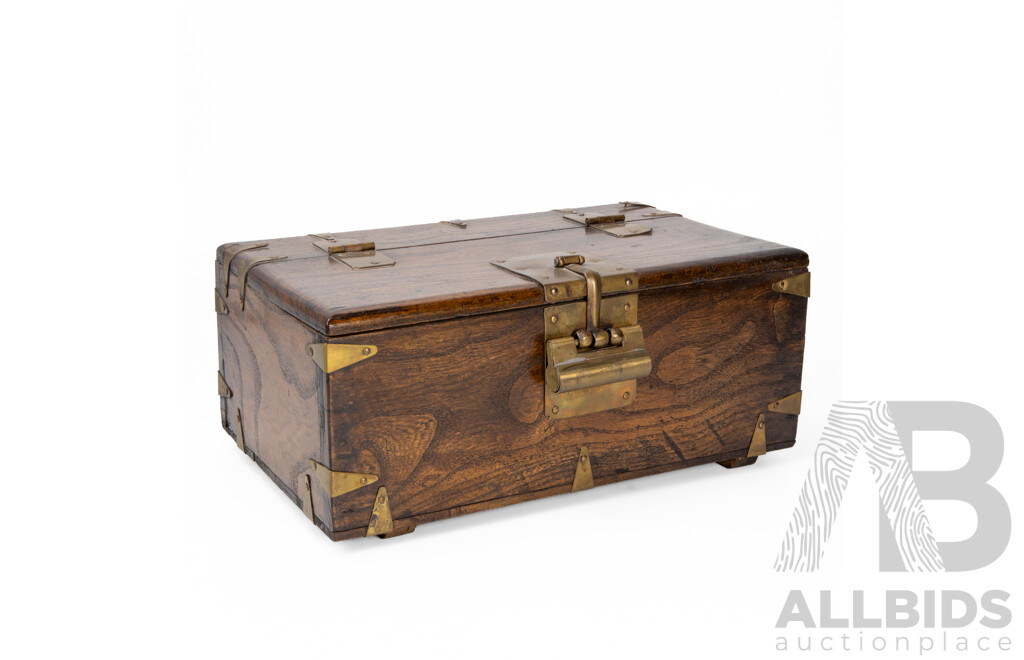 Vintage Chinese Hardwood Document Case