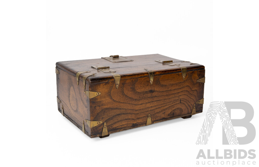 Vintage Chinese Hardwood Document Case