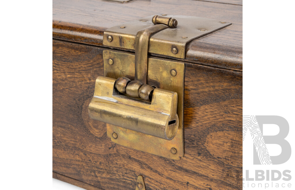 Vintage Chinese Hardwood Document Case