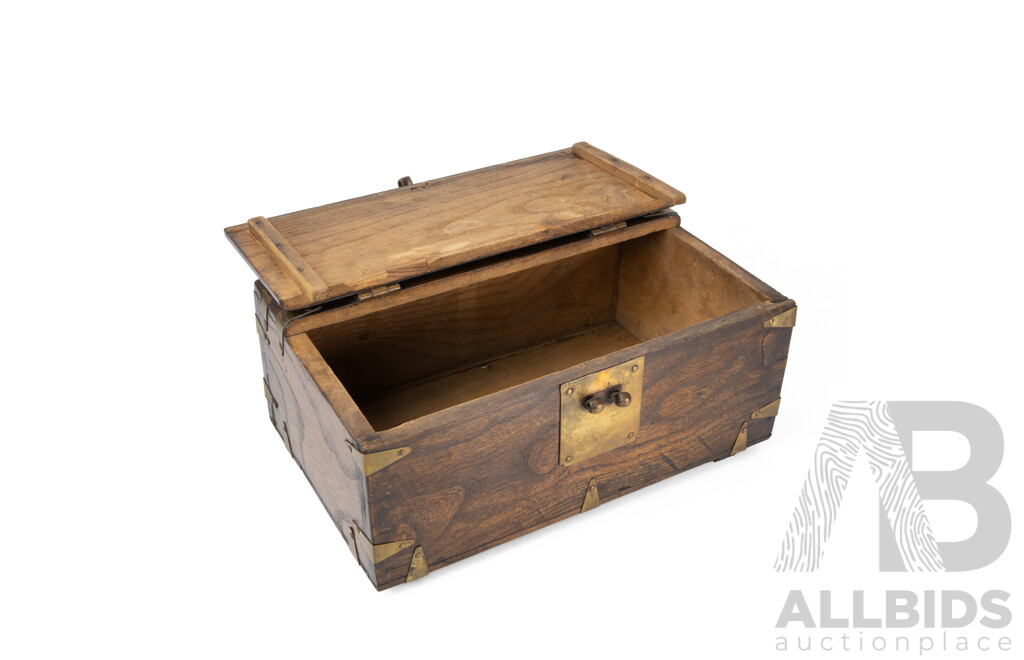 Vintage Chinese Hardwood Document Case