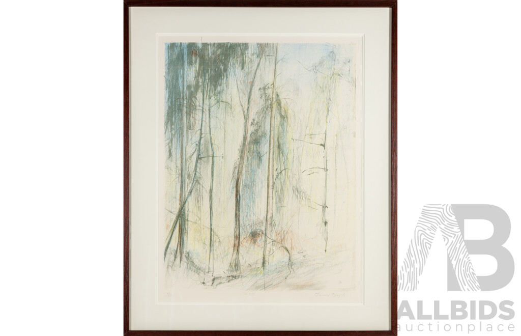 Jamie Boyd (20th Century, Australian, 1948-2025), Tall Trees, Editioned & Signed Lithograph, 103H x 84W cm (frame)