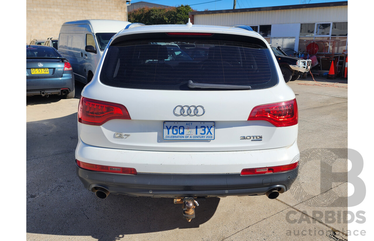 11/2009 Audi Q7 3.0 TDI Quattro MY09 UPGRADE 4d Wagon White 3.0L