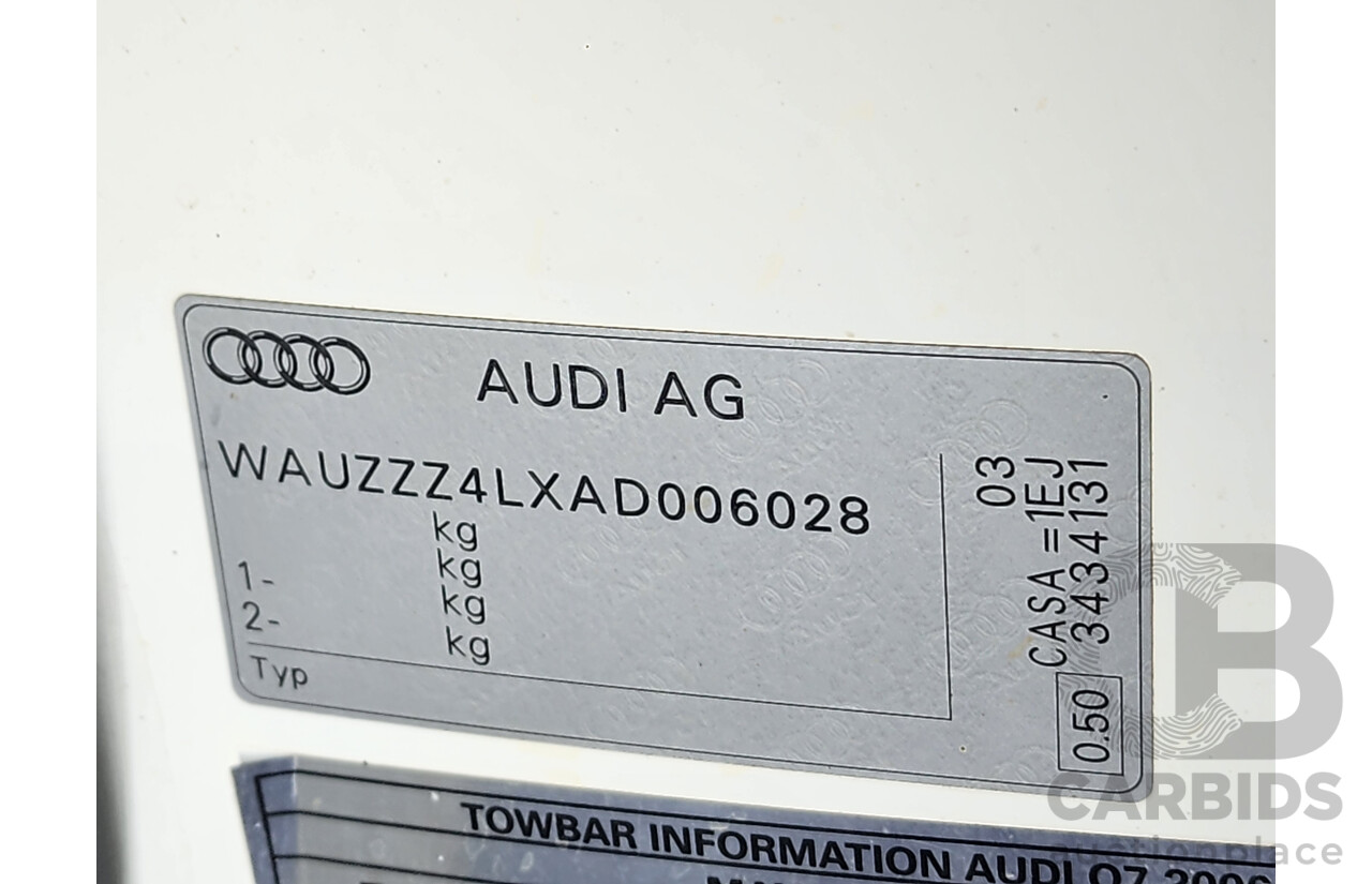 11/2009 Audi Q7 3.0 TDI Quattro MY09 UPGRADE 4d Wagon White 3.0L