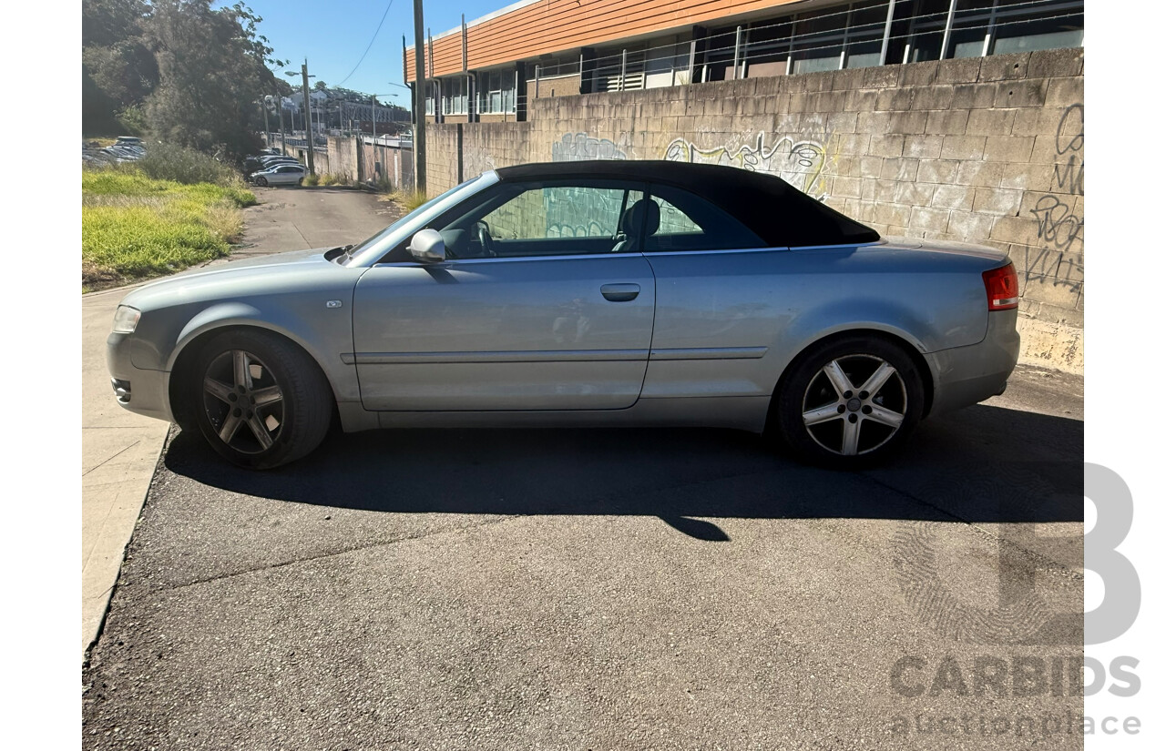 05/2007 Audi A4 1.8T CABRIOLET FWD B7 2D Cabriolet Grey 1.8L