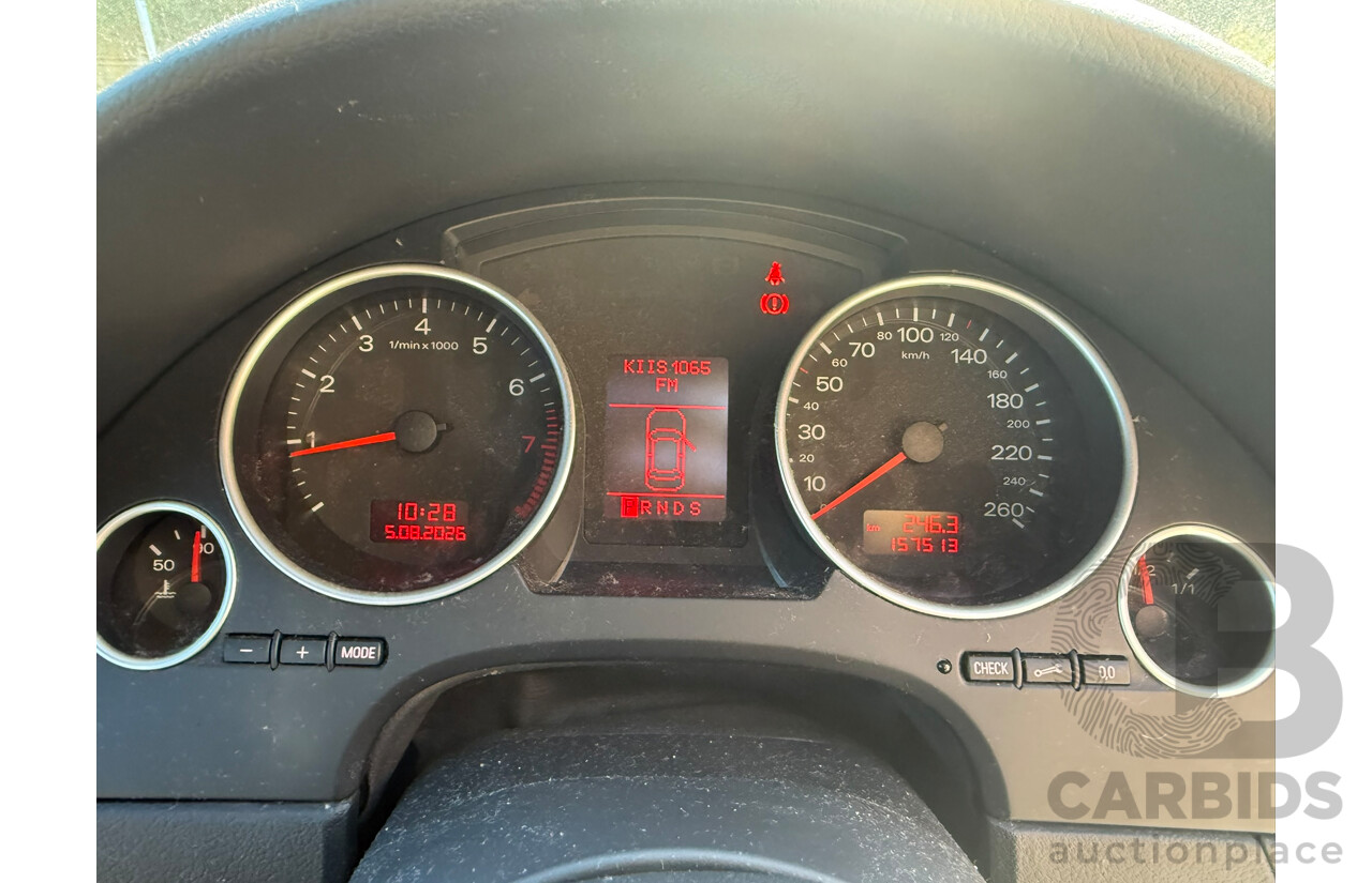05/2007 Audi A4 1.8T CABRIOLET FWD B7 2D Cabriolet Grey 1.8L